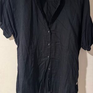 Levi's Men's Casual Black Button Down Shirt